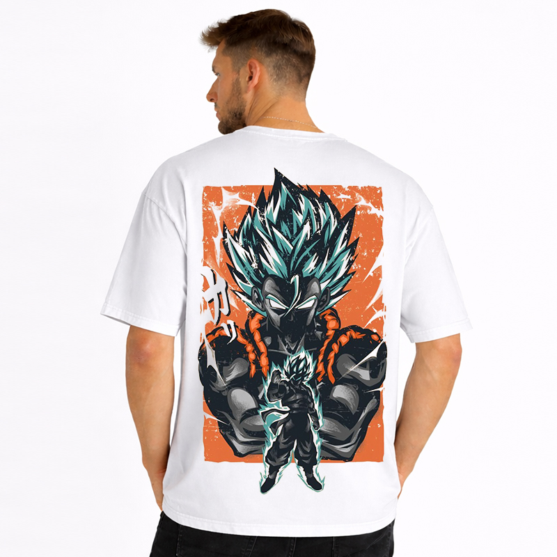 Dragon Ball Anime Vegeta Cartoon Print Cotton T-Shirt