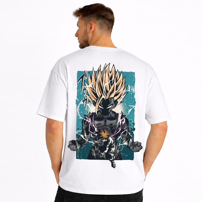 Dragon Ball Anime Gohan Cartoon Print Cotton T-Shirt