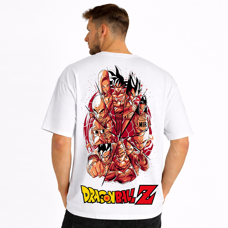 Dragon Ball Anime Gohan Cartoon Print Cotton T-Shirt