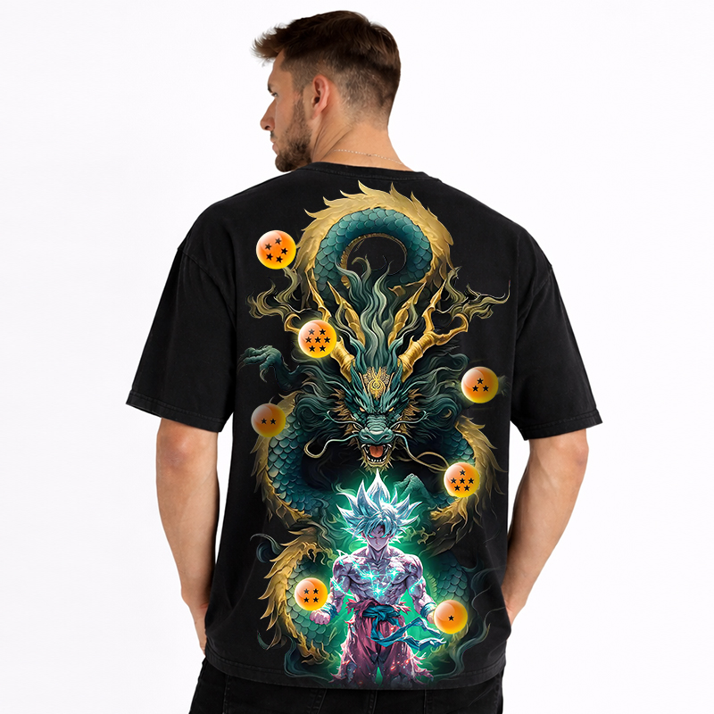 Dragon Ball Anime Goku Cartoon Print Cotton T-Shirt