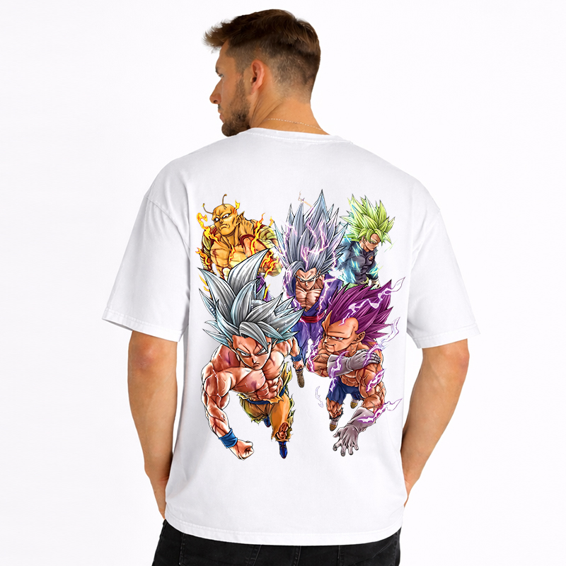 Dragon Ball Anime Cartoon Print Cotton T-Shirt