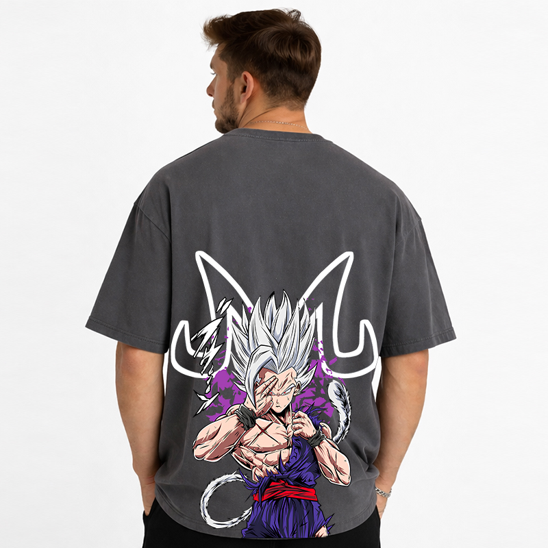 Dragon Ball Anime Gohan Cartoon Print Cotton T-Shirt