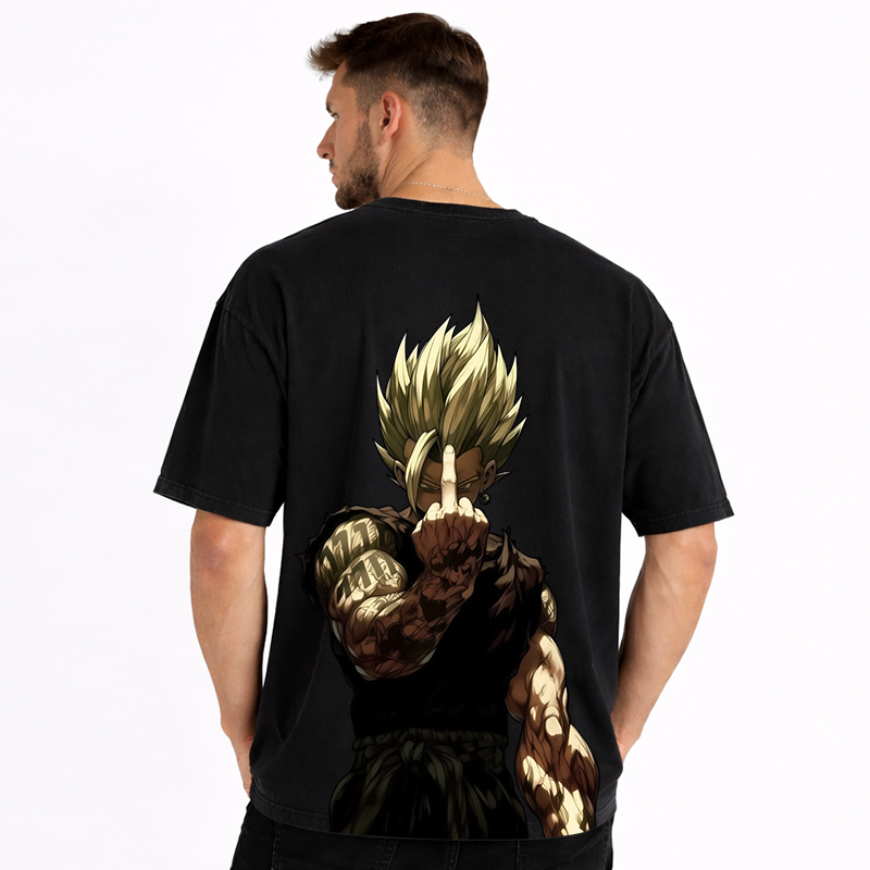 Dragon Ball Anime Goku Cartoon Print Cotton T-Shirt