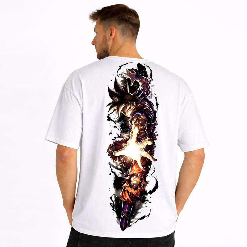 Dragon Ball Anime Goku Cartoon Print Cotton T-Shirt