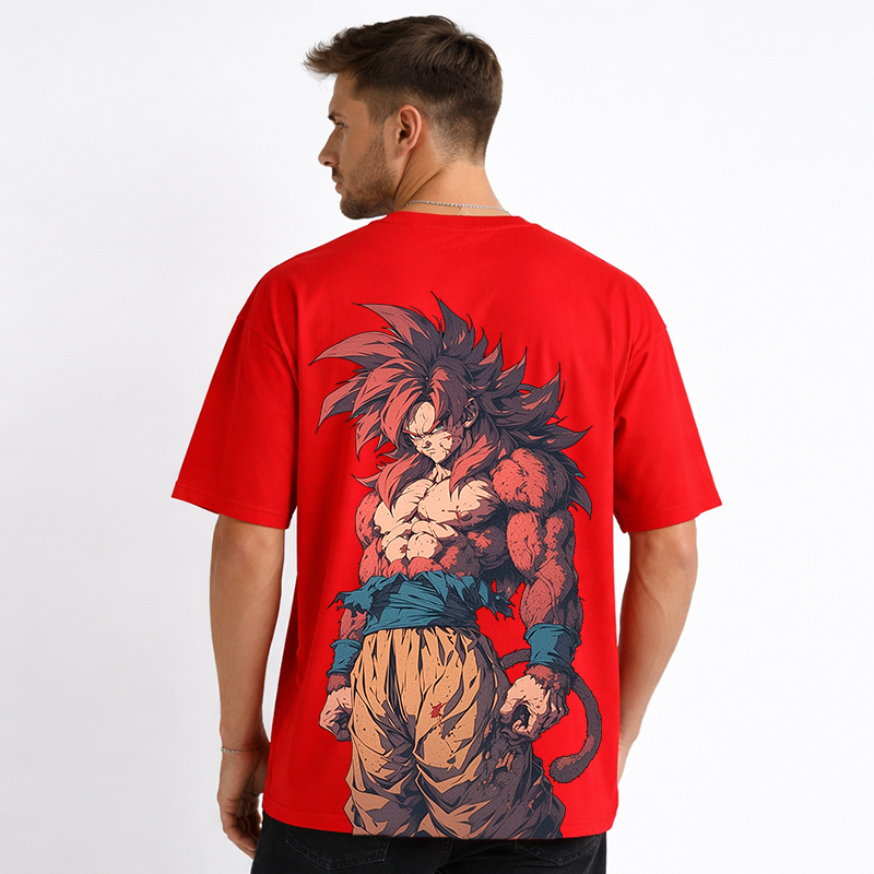 Dragon Ball Anime Goku Cartoon Print Cotton T-Shirt