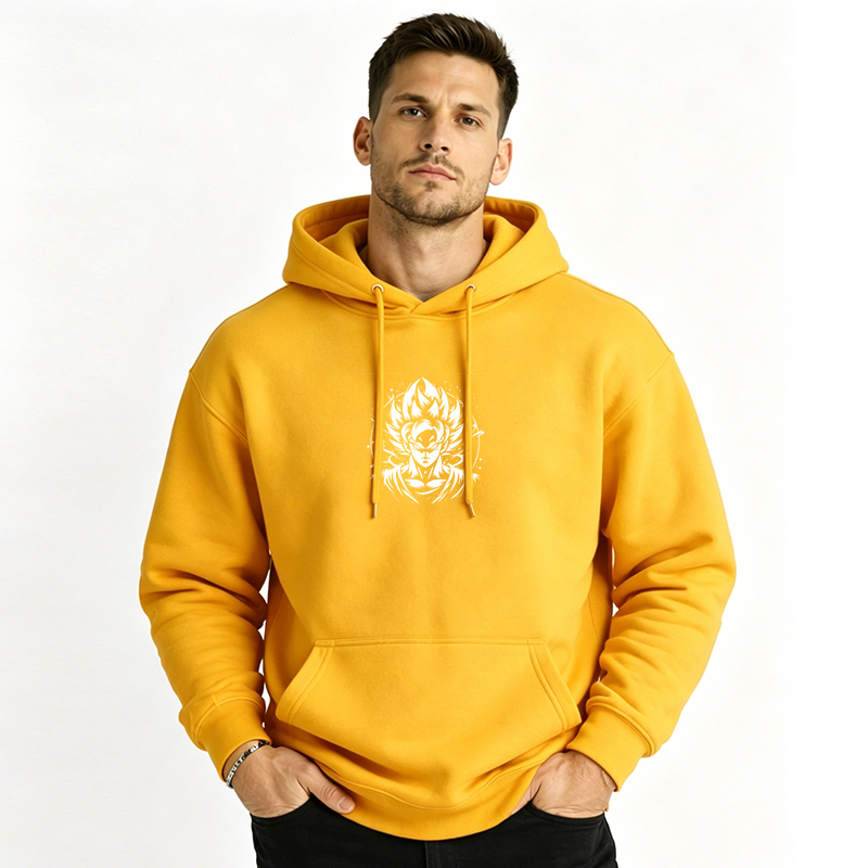 Dragon Ball Anime Goku Cartoon Print Cotton Hoodie