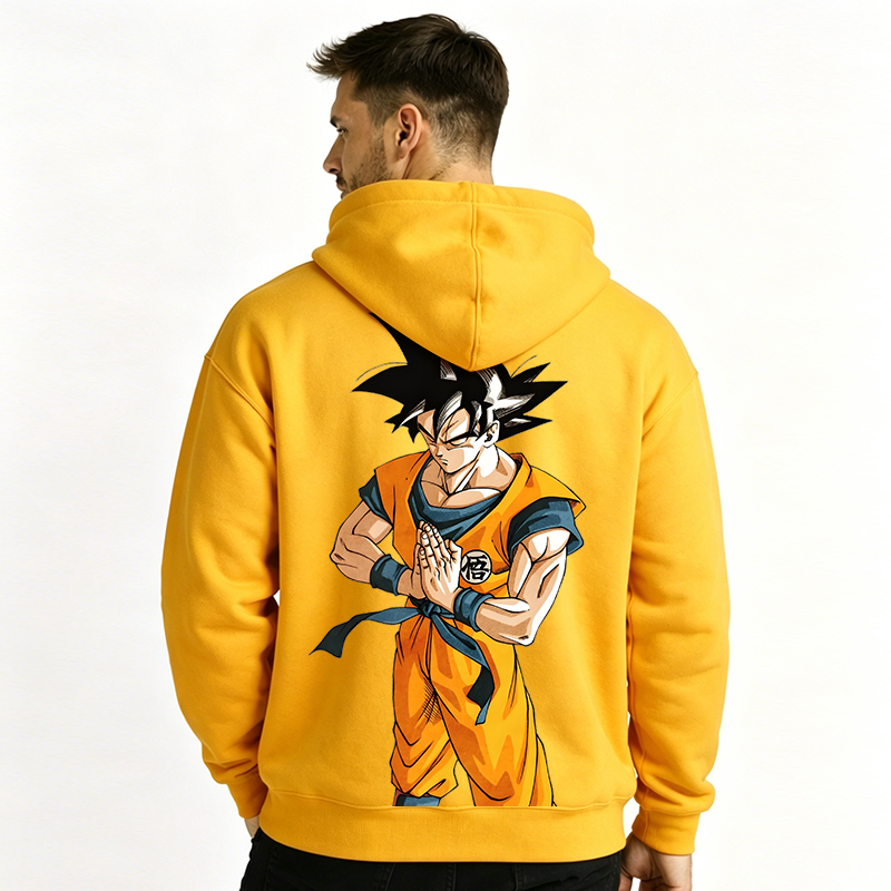 Dragon Ball Anime Goku Cartoon Print Cotton Hoodie