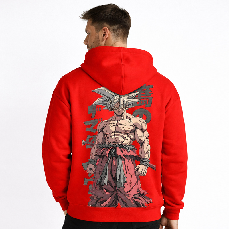 Dragon Ball Anime Goku Cartoon Print Cotton Hoodie