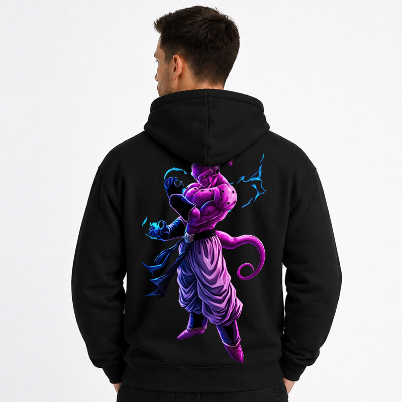 Dragon Ball Anime Majin Buu Cartoon Print Cotton Hoodie