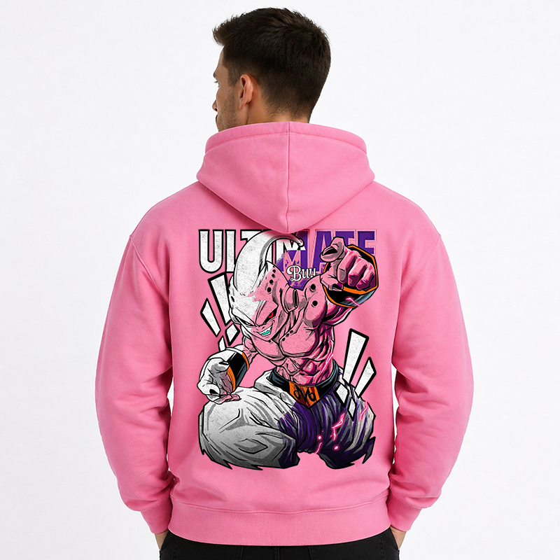 Dragon Ball Anime Majin Buu Cartoon Print Cotton Hoodie