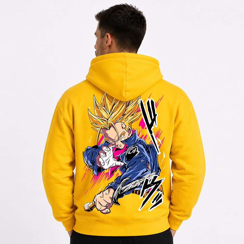 Dragon Ball Anime Trunks Cartoon Print Cotton Hoodie