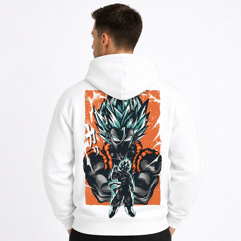 Dragon Ball Anime Vegeta Cartoon Print Cotton Hoodie
