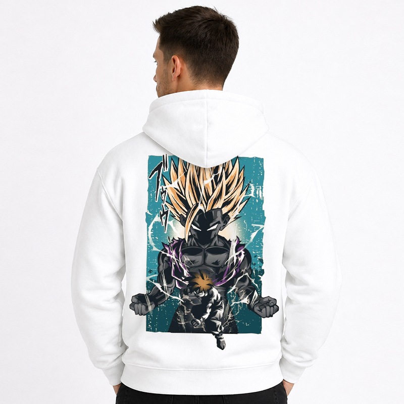 Dragon Ball Anime Gohan Cartoon Print Cotton Hoodie