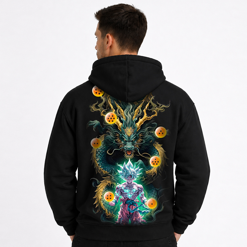 Dragon Ball Anime Goku Cartoon Print Cotton Hoodie