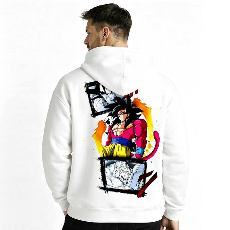 Dragon Ball Anime Goku Cartoon Print Cotton Hoodie