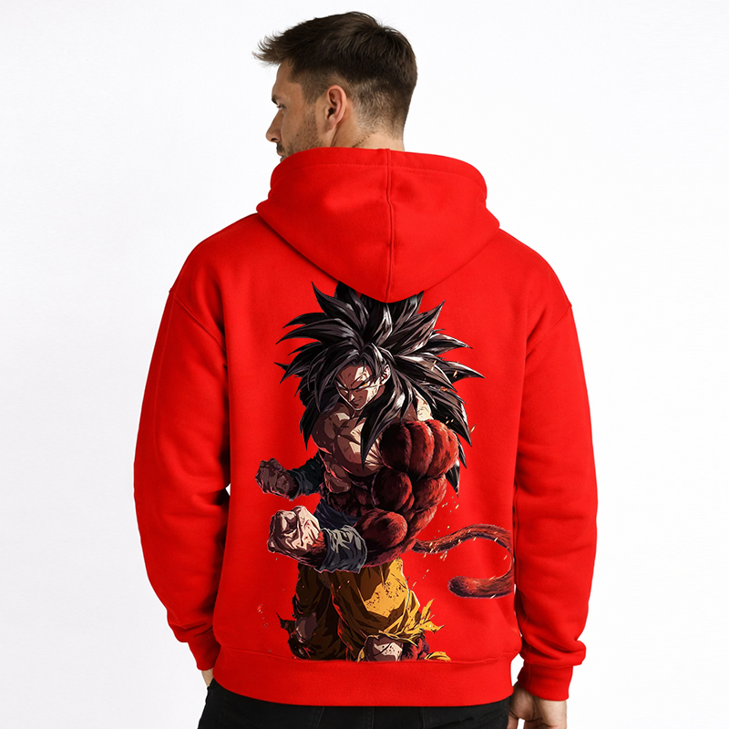 Dragon Ball Anime Goku Cartoon Print Cotton Hoodie