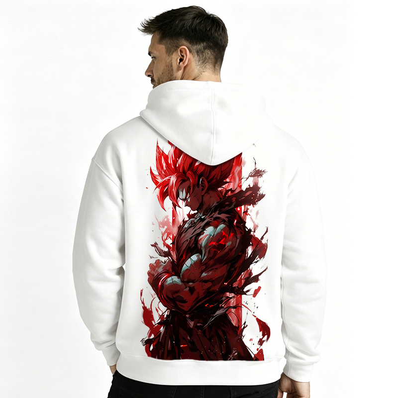 Dragon Ball Anime Goku Cartoon Print Cotton Hoodie