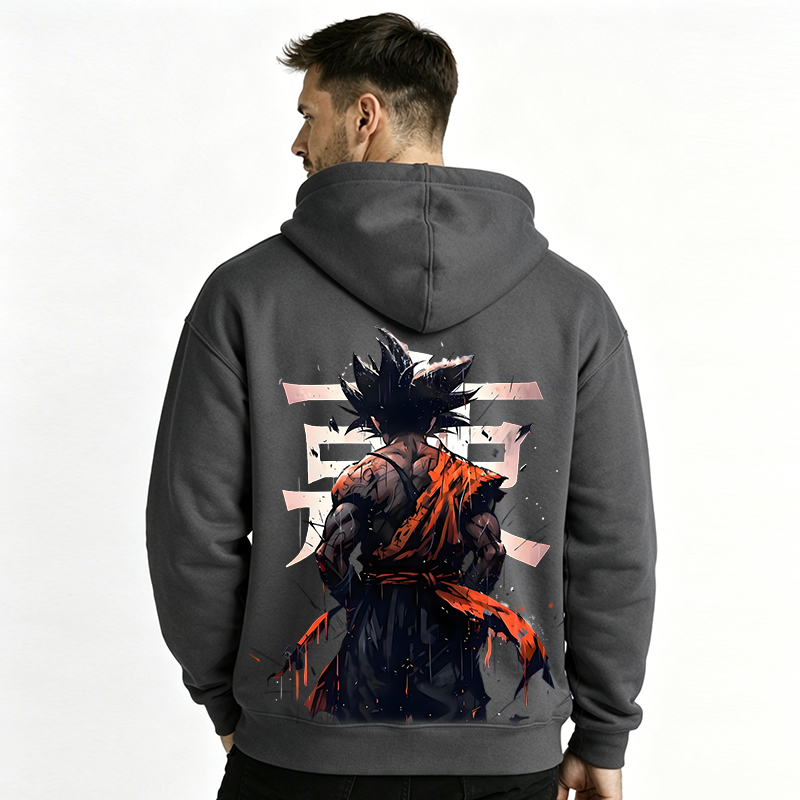 Dragon Ball Anime Goku Cartoon Print Cotton Hoodie