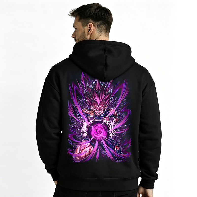 Dragon Ball Anime Vegeta Cartoon Print Cotton Hoodie