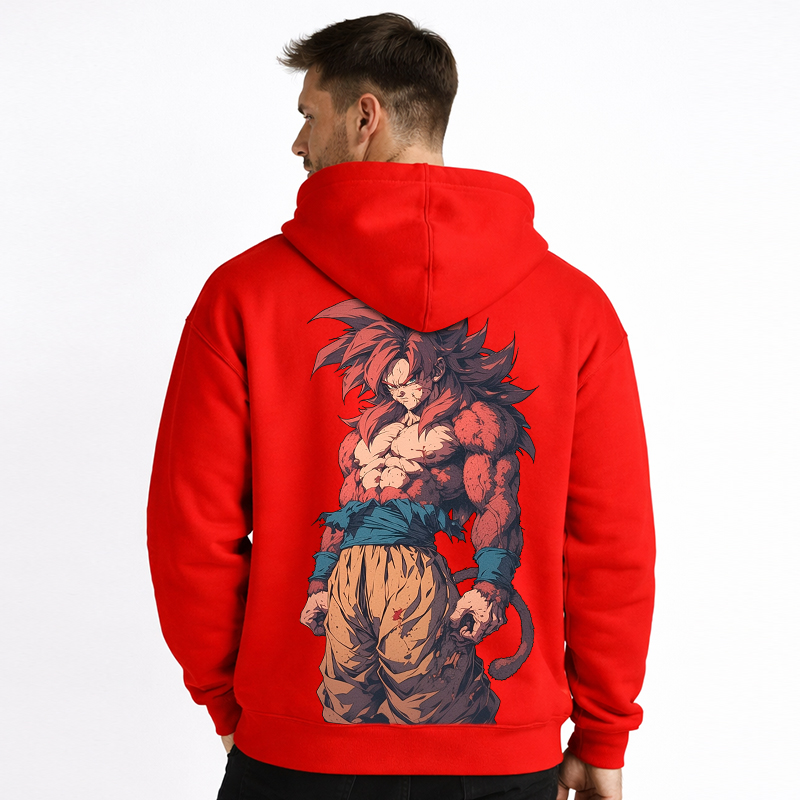 Dragon Ball Anime Goku Cartoon Print Cotton Hoodie