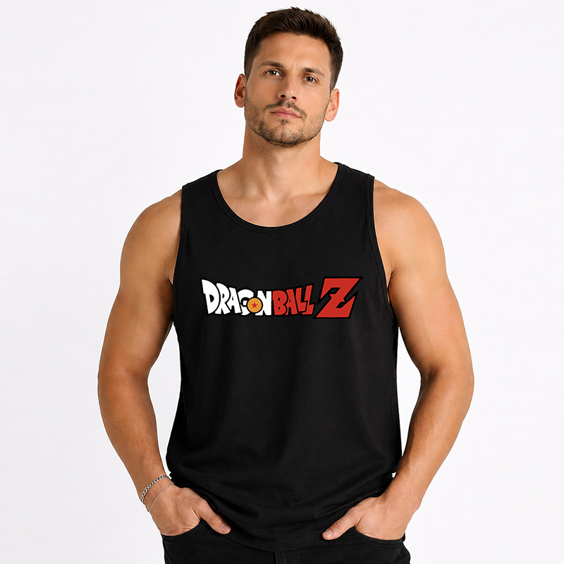 Dragon Ball Anime Goku Cartoon Print Cotton Tank Top