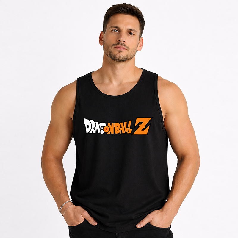 Dragon Ball Anime Goku Cartoon Print Cotton Tank Top