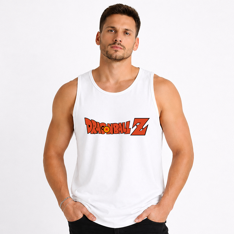 Dragon Ball Anime Goku Cartoon Print Cotton Tank Top