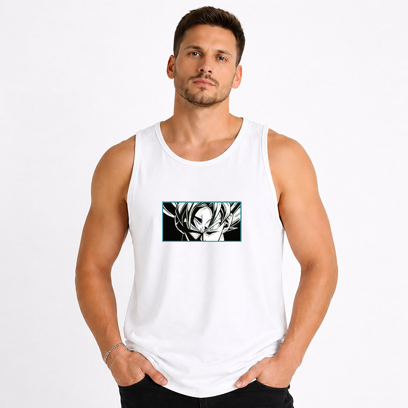 Dragon Ball Anime Gohan Cartoon Print Cotton Tank Top