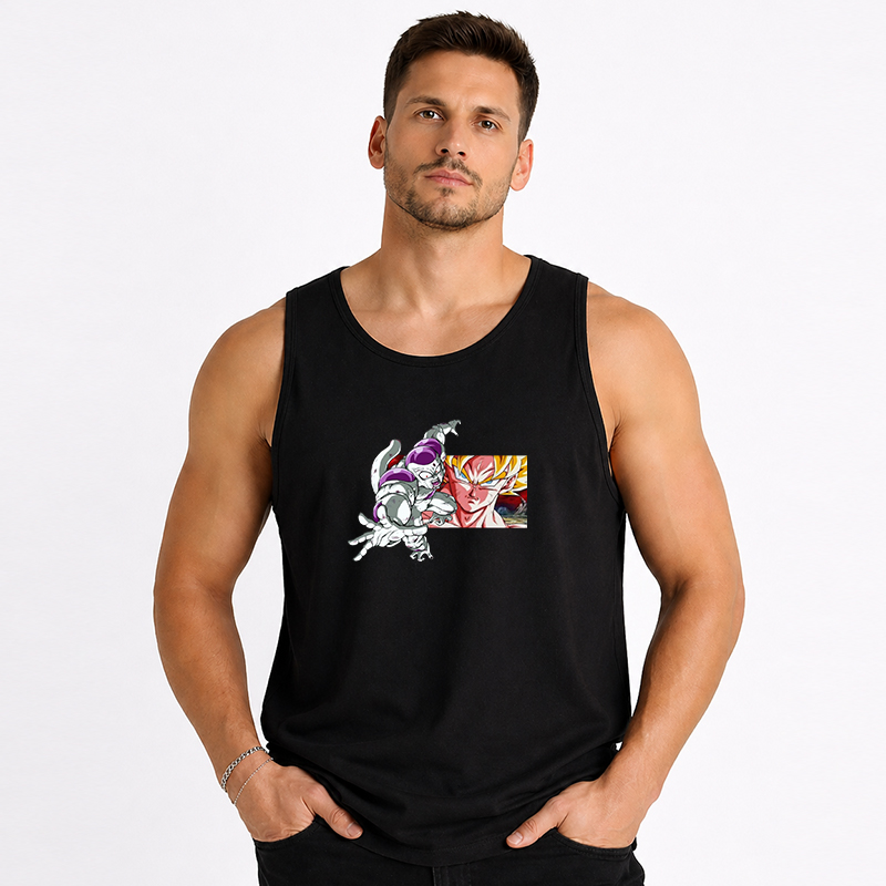 Dragon Ball Anime Goku Cartoon Print Cotton Tank Top