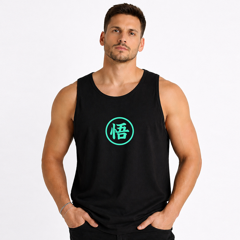 Dragon Ball Anime Goku Cartoon Print Cotton Tank Top