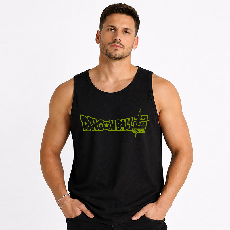 Dragon Ball Anime Broly Cartoon Print Cotton Tank Top