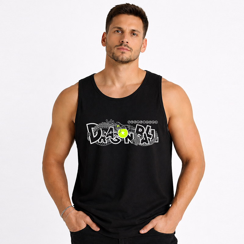 Dragon Ball Anime Broly Cartoon Print Cotton Tank Top