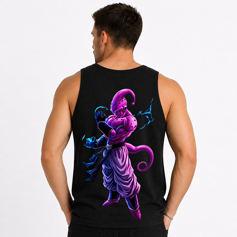 Dragon Ball Anime Majin Buu Cartoon Print Cotton Tank Top