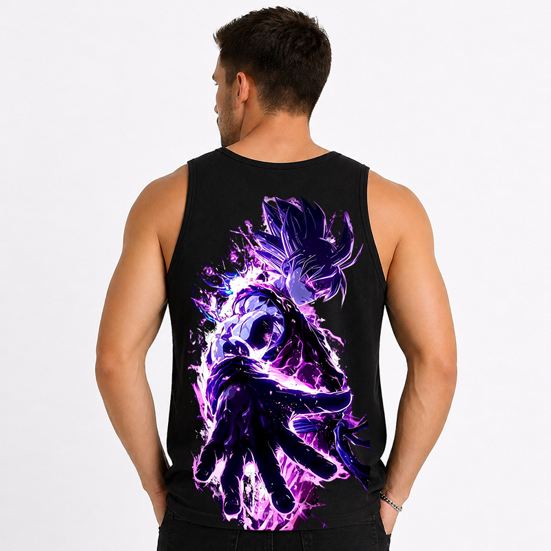 Dragon Ball Anime Goku Cartoon Print Cotton Tank Top