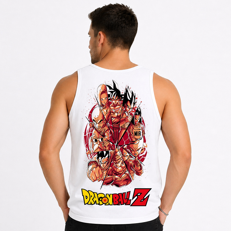 Dragon Ball Anime Cartoon Print Cotton Tank Top