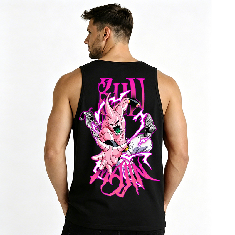 Dragon Ball Anime Majin Buu Cartoon Print Cotton Tank Top