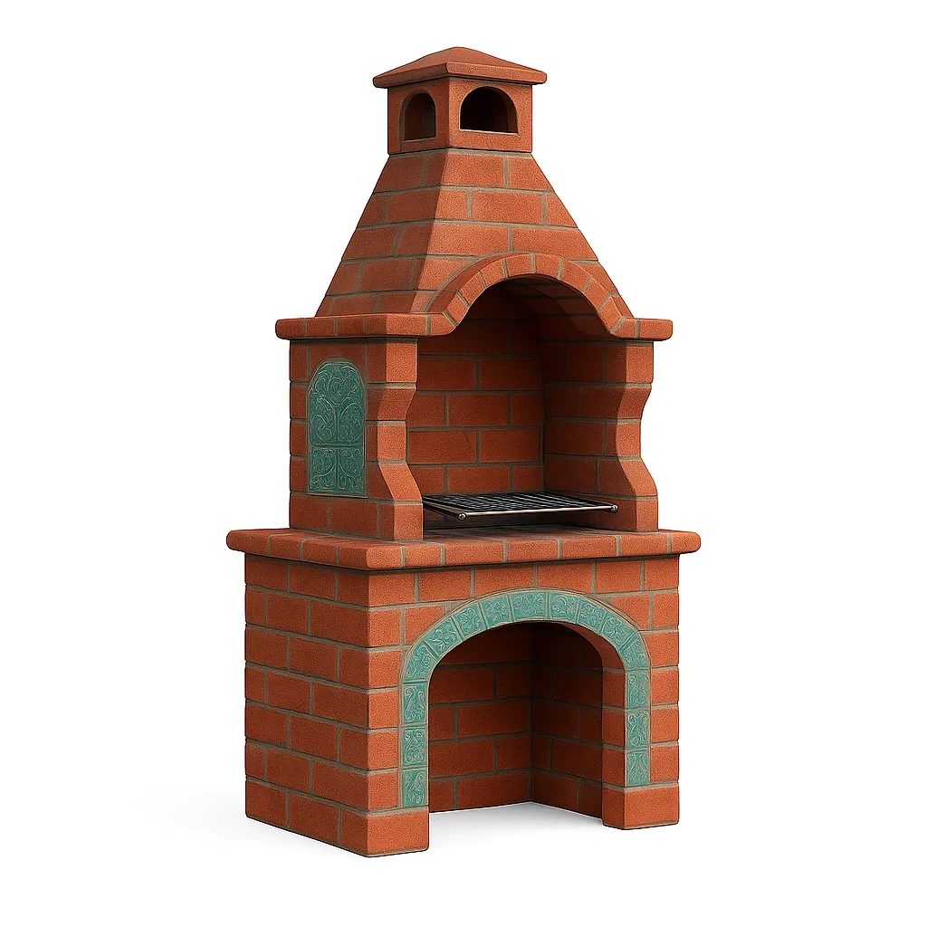 Jardin,Barbecue en pierre-Decorlora
