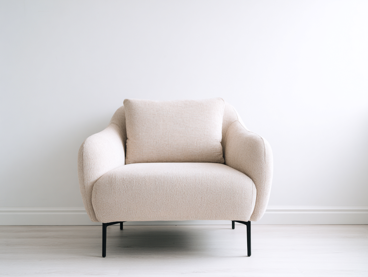 Poltrona - tessuto - 86x80x78 cm - beige - moderno-Silaidecor