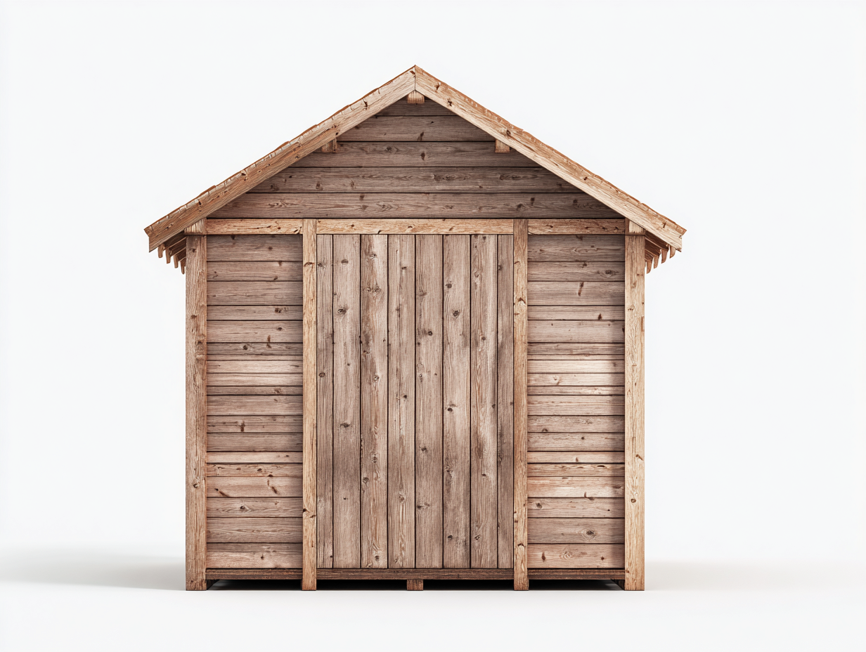 Casetta da giardino - legno - 280x210x240 cm - legno naturale - rustico-Silaidecor