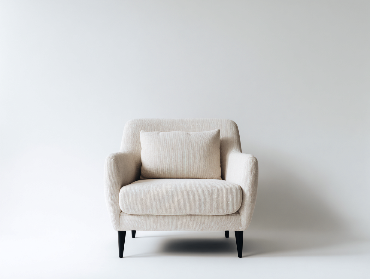 Poltrona - tessuto - 82x78x76 cm - beige - moderno-Silaidecor