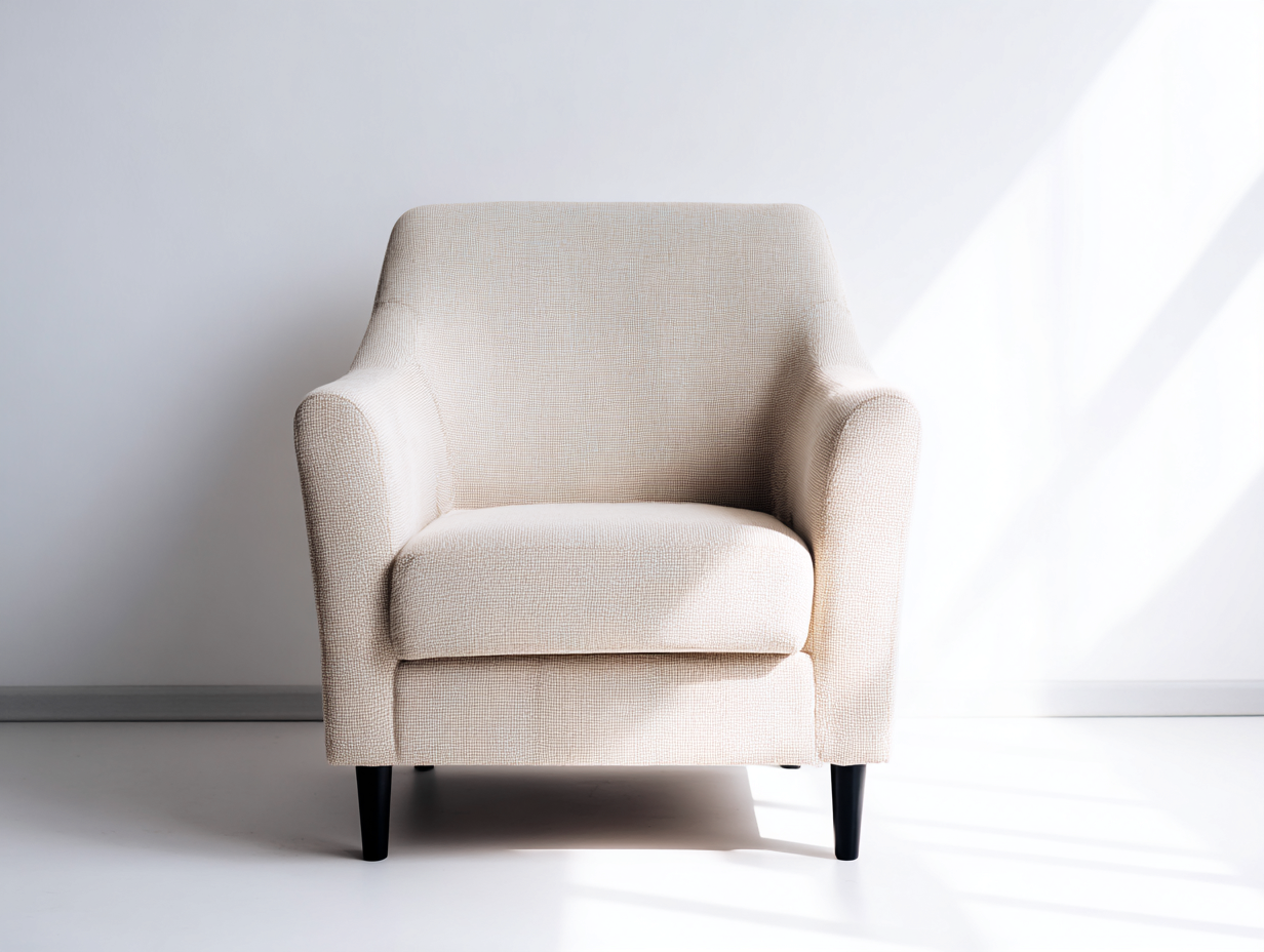 Poltrona - tessuto - 78x75x82 cm - beige - moderno-Silaidecor