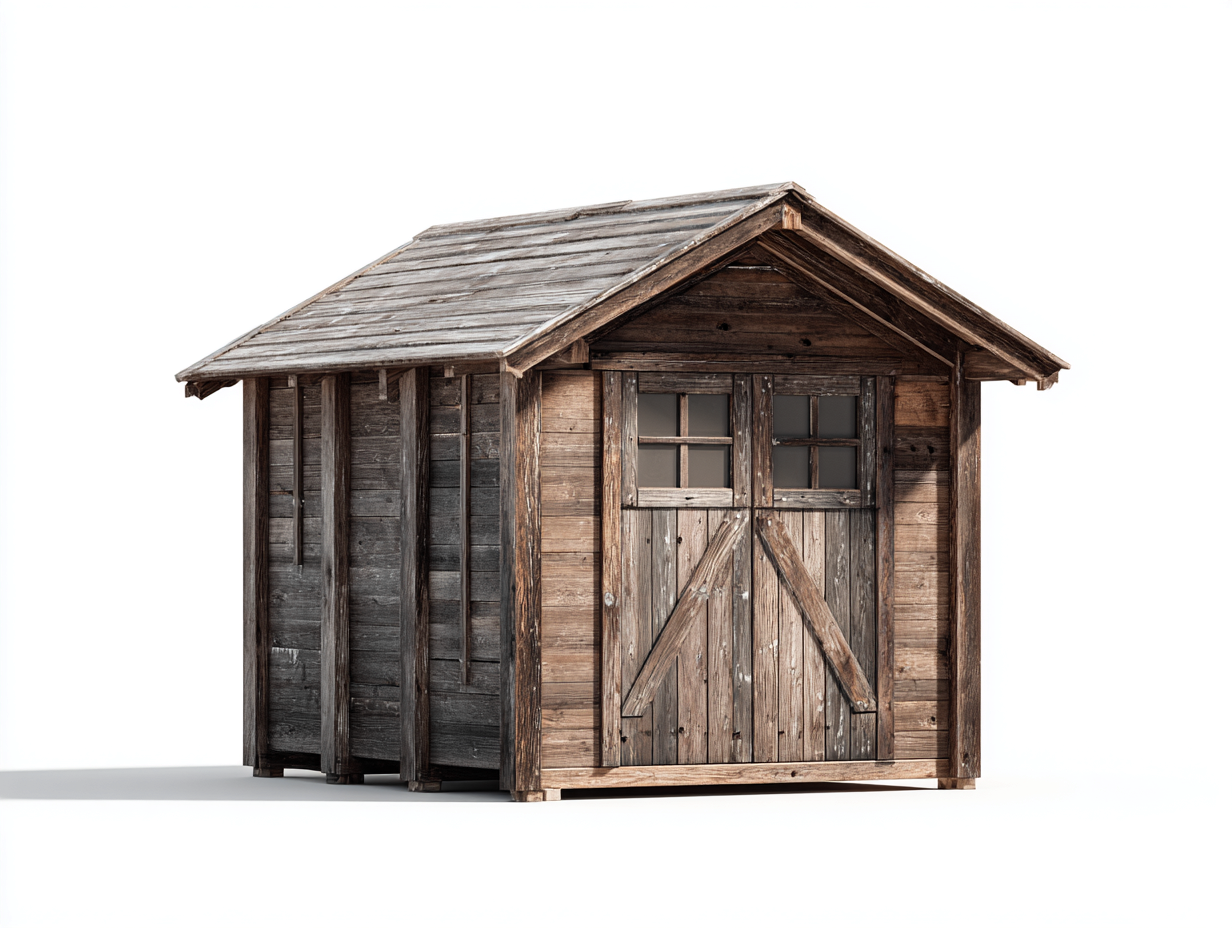 Casetta da giardino - legno - 320x220x245 cm - marrone naturale - rustico-Silaidecor