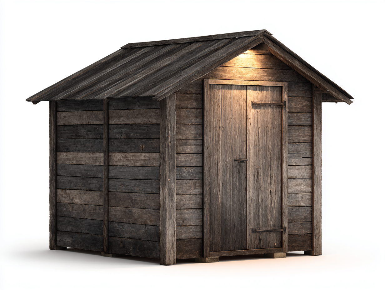 Casetta da giardino - legno - 300x230x245 cm - marrone scuro - rustico-Silaidecor