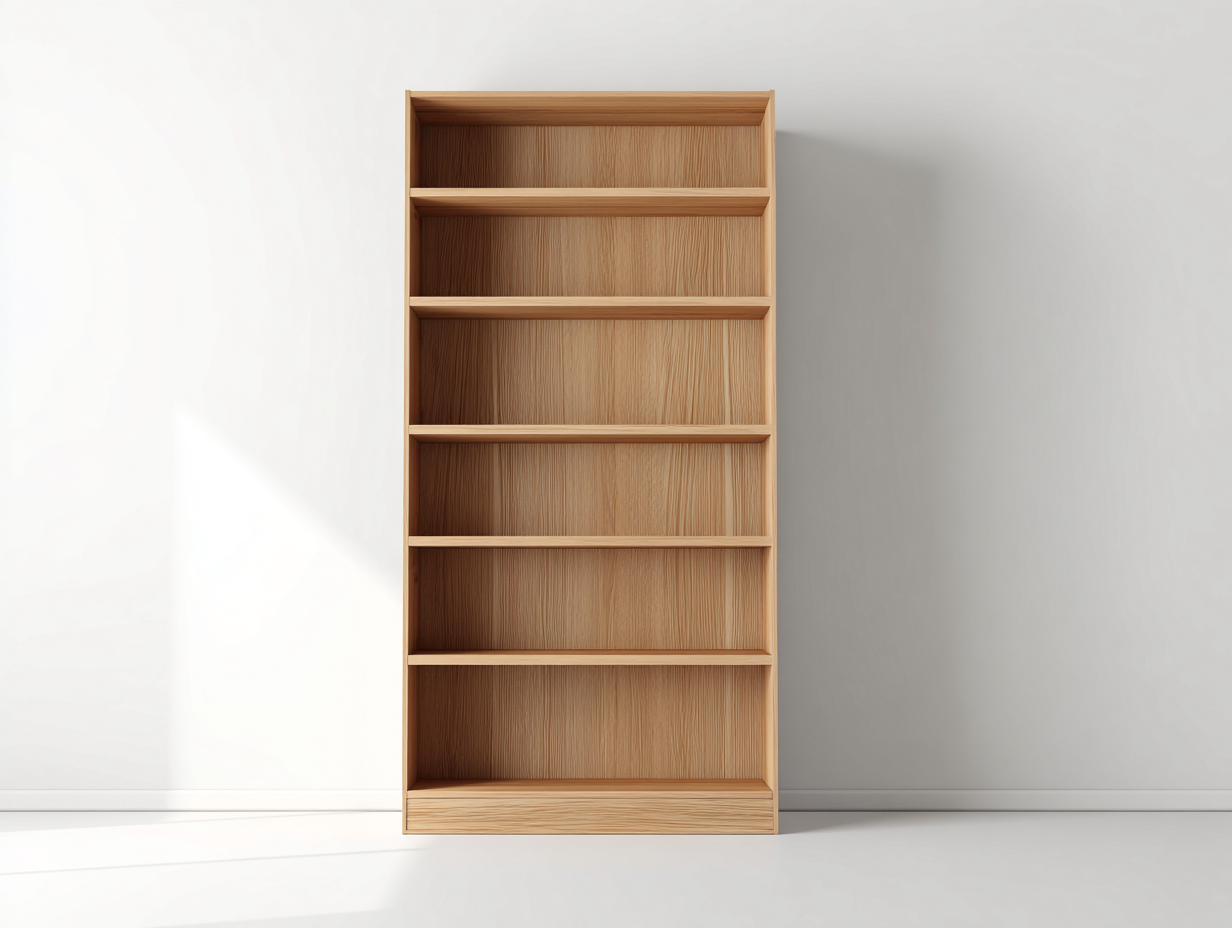 Librerie - Legno - 84x34x200 cm - Rovere chiaro - Contemporaneo-Cotaraspace