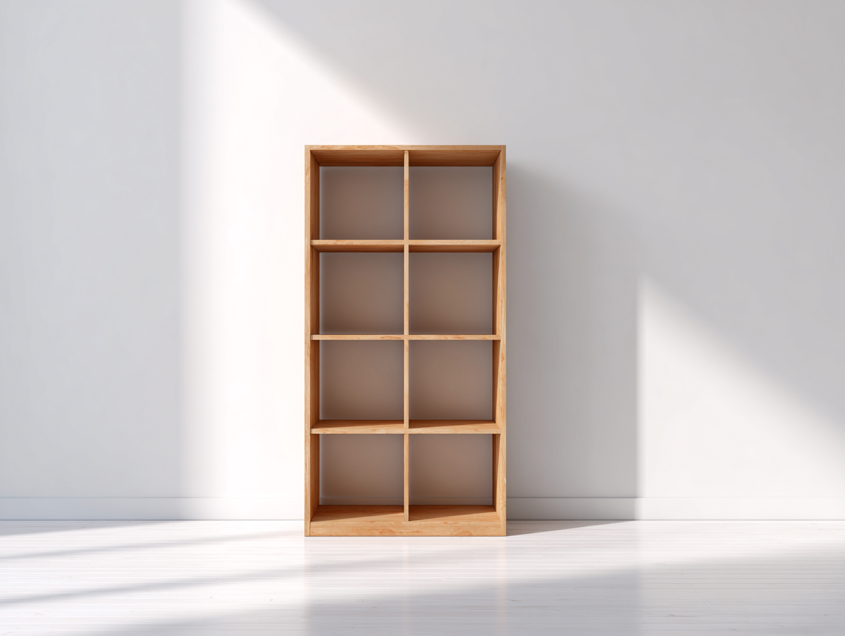 Librerie - Legno - 78x30x176 cm - Rovere chiaro - Minimalista-Cotaraspace