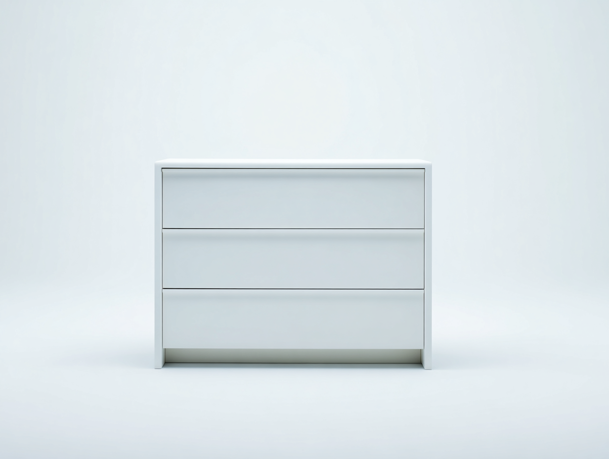 Comodino - legno ingegnerizzato - 90x42x70 cm - bianco freddo - essenziale-Domolohaus