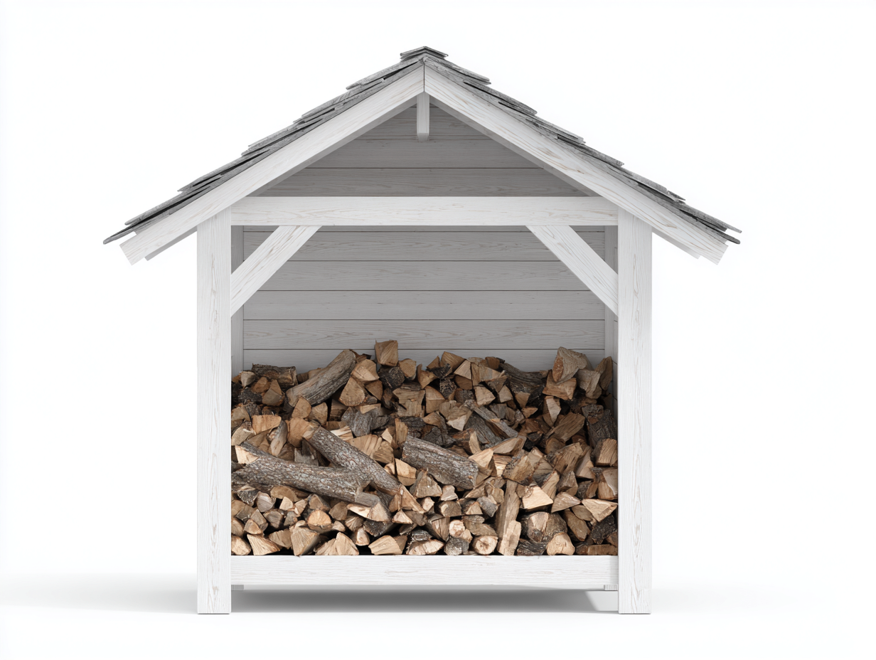 Portalegna - legno - 200x65x165 cm - bianco-grigio - rustico-Domolohaus