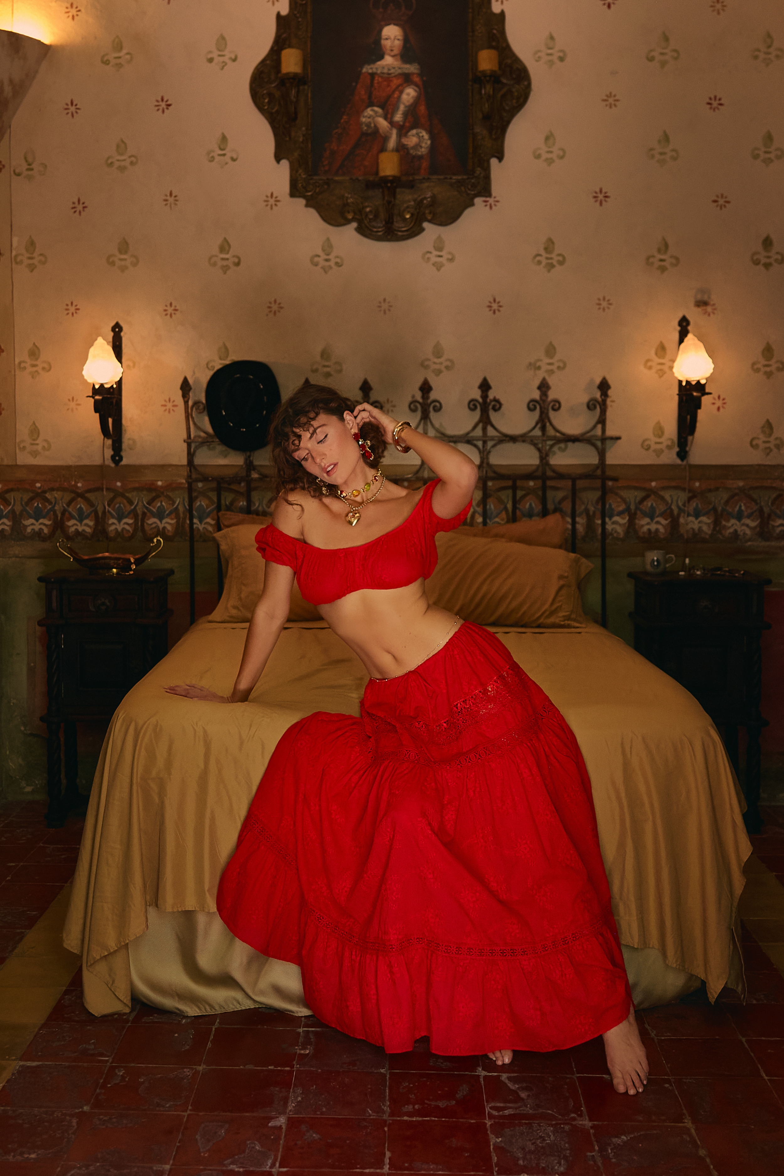 Vesper Red Matching Set