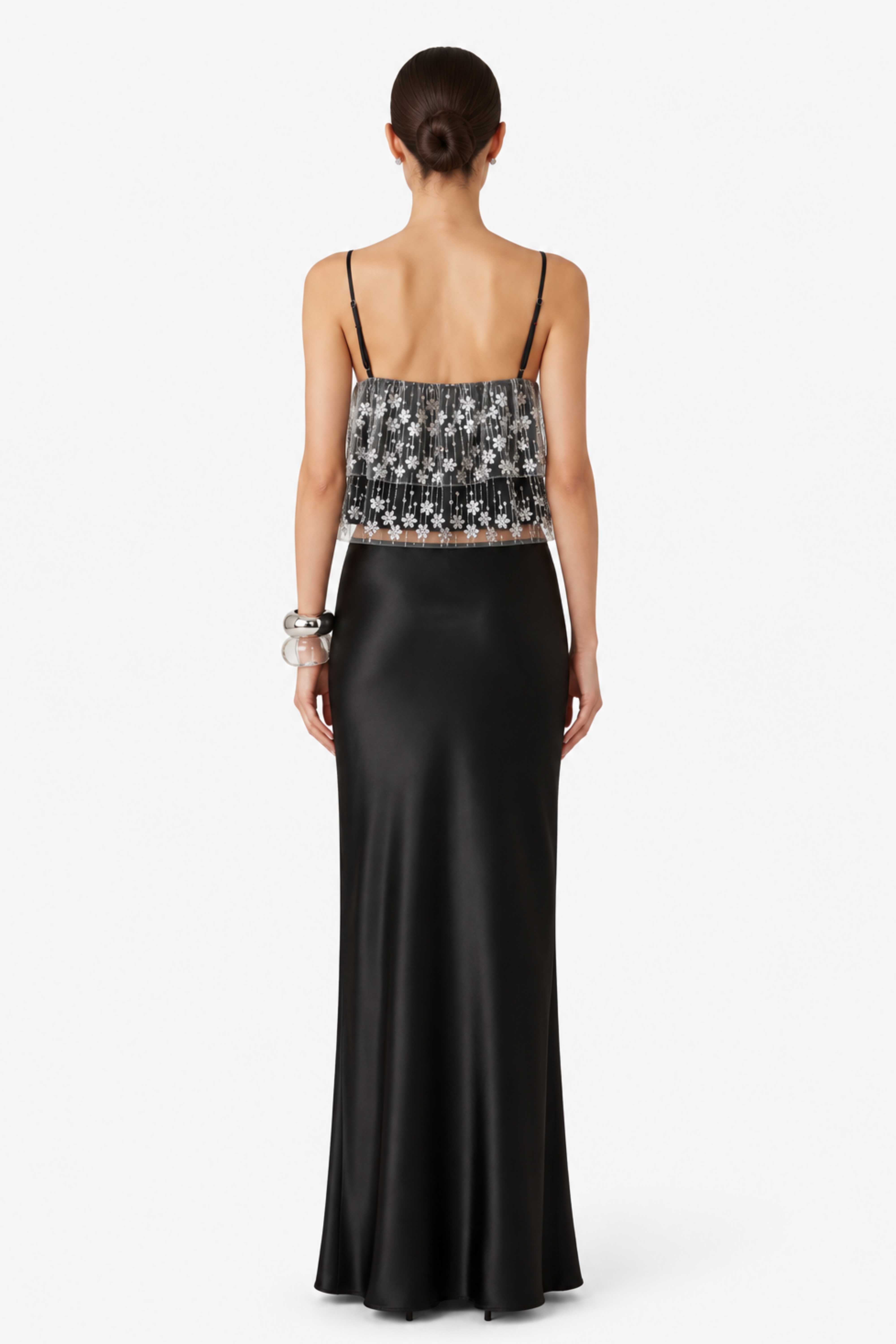 Estelle Black Glitter Top