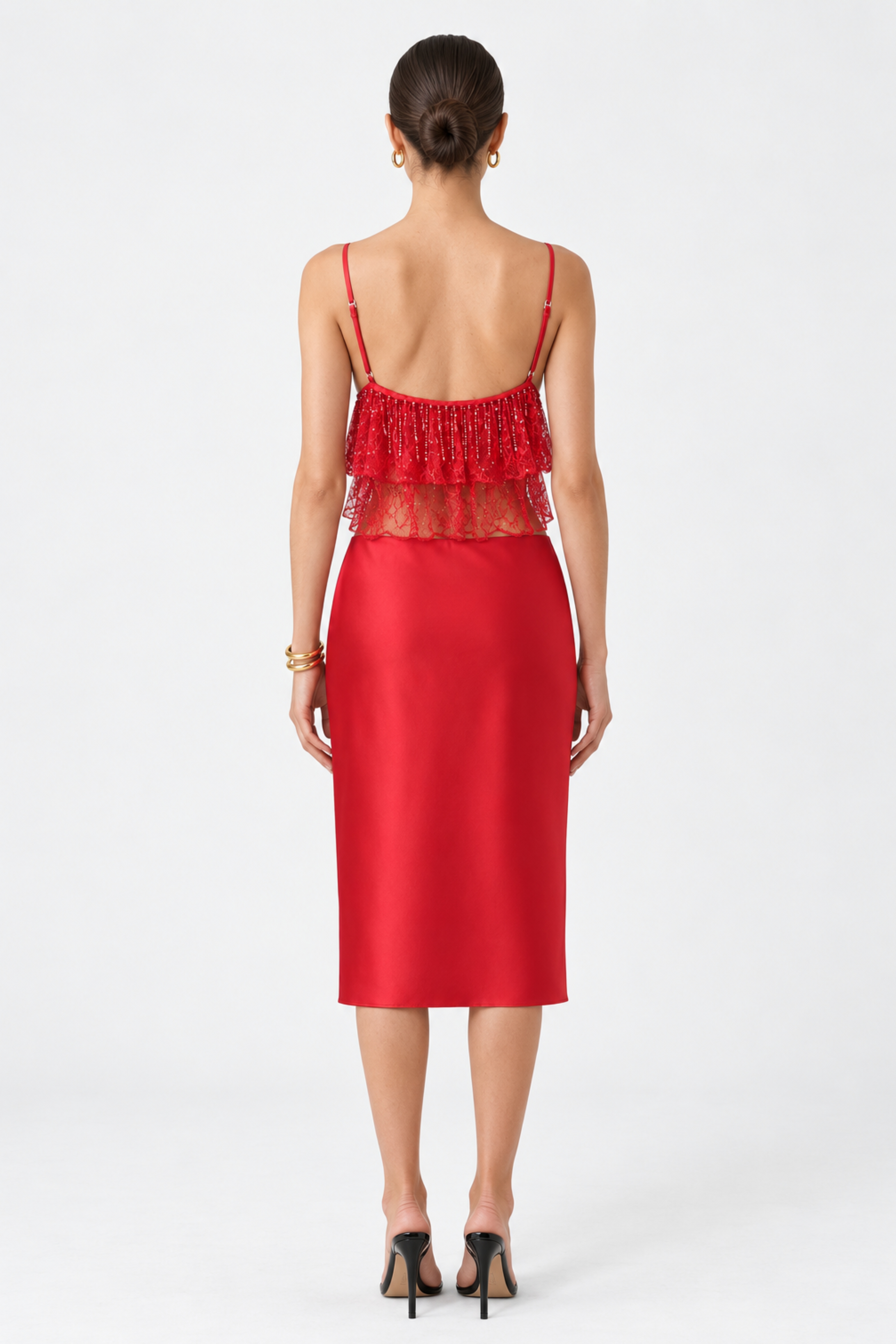 Stella Red Gemstone Top